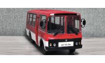 С 1 рубля! Автобус ПАЗ-3205 красный, масштабная модель, MODIMIO, scale43