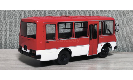 С 1 рубля! Автобус ПАЗ-3205 красный, масштабная модель, MODIMIO, scale43