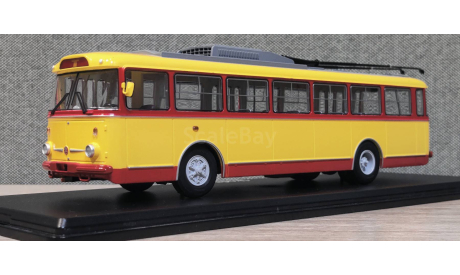 Троллейбус Skoda 9tr жёлто-красный, масштабная модель, Škoda, Start Scale Models (SSM), scale43