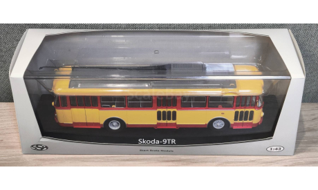 Троллейбус Skoda 9tr жёлто-красный, масштабная модель, Škoda, Start Scale Models (SSM), scale43
