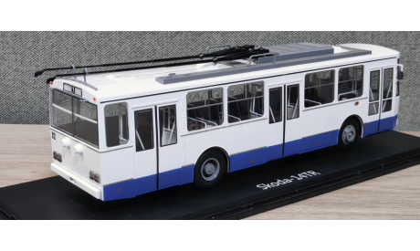 Троллейбус Skoda 14tr бело-синий, масштабная модель, Škoda, Start Scale Models (SSM), scale43