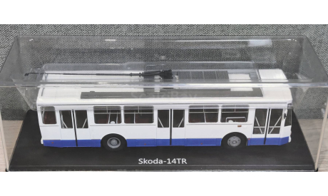Троллейбус Skoda 14tr бело-синий, масштабная модель, Škoda, Start Scale Models (SSM), scale43