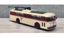 Троллейбус Henschel ÜH III’s бежево-красный, масштабная модель, Grell, 1:87, 1/87