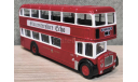 Автобус LODEKKA BRISTOL F.L.F. красный, масштабная модель, EFE, scale72