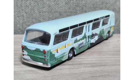Автобус GM New Look TDH-5301 Fishbowl, масштабная модель, GMC, Busch, scale87