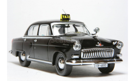 ГАЗ-21 такси 1965г., масштабная модель, 1:43, 1/43, IXO models