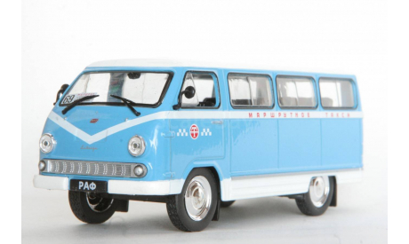 РАФ-977ДМ маршрутное такси. Автомобиль на службе №28, масштабная модель, 1:43, 1/43, Автолегенды СССР журнал от DeAgostini