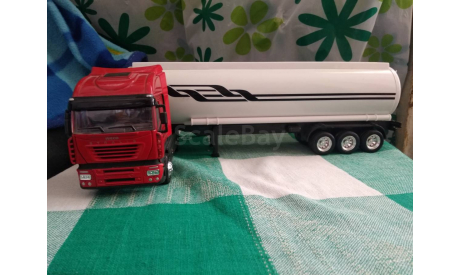 IVECO New Ray+полуприцеп бочка, масштабная модель, New-Ray Toys, 1:43, 1/43