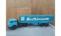 МАЗ 504В с п/прицепом МАЗ 5205А Sovtransavto обмен, масштабная модель, НАП-АРТ, 1:43, 1/43