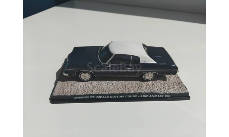 Chevrolet Impala Custom Coupe (1973) James Bond Live And Let Die 1:43, масштабная модель, The James Bond Car Collection (Автомобили Джеймса Бонда), 1/43