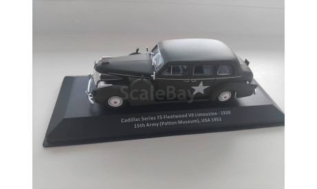 Cadillac Series 75 Fleetwood V8 Limousine (1939) Patton Museum 1/43  Altaya, масштабная модель, scale43