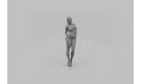 Девушка Оперлась на стену 1:43 АМформа 0277, фигурка, scale43