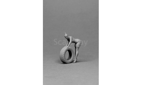 Девушка катит колесо 1:43 АМформа 0234, фигурка, scale43