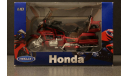 Honda GoldWing Welly, масштабная модель мотоцикла, scale18