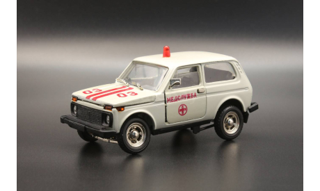 ВАЗ 2121 Нива Медслужба Саратов, масштабная модель, Агат/Моссар/Тантал, scale43