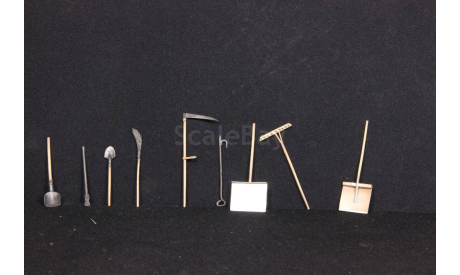 Инвентарь (9 изделий), мастер Колёсов, элементы для диорам, scale43