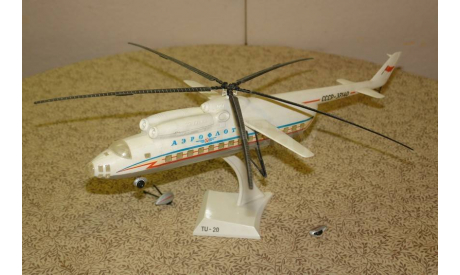 Пассажирский вертолёт Ми - 6 --- Без подставки Скидка 19 % от цены на аукционе, сборные модели авиации, Plasticart, 1:100, 1/100