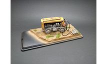 ЗИФ-55, желтый с красным баком (композиция), ЗИФ из кита ModelStroy, собрал и красил, везеринг, мастер Роман Ткачук, Екатеринбургн, масштабная модель трактора, scale43