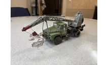 К-46, автокран (130) SL 148S1 Lim.40, следы эксплуатации, мастерская СарЛаб, масштабная модель, 1:43, 1/43
