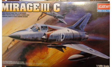 Mirage - III C  = Academy =  1-48  Скидка 15 %, сборные модели авиации, 1:48, 1/48