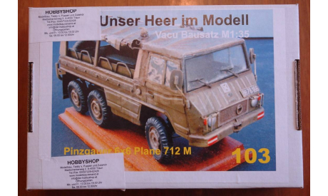 Pinzgauer 6x6 Plane 712 M, № 103 (вакуум форменная)  1-35 + бонус СD - диск (фото бронетехники)  Скидка 17 %, сборная модель автомобиля, 1:35, 1/35, HOBBYSHOP