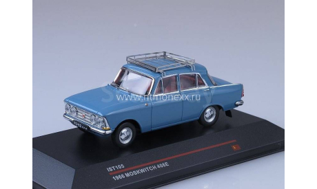 MOSKWITCH 408E 1966 (4 head lights) Dark Grey red interiors, масштабная модель, IST Models, scale43, Москвич