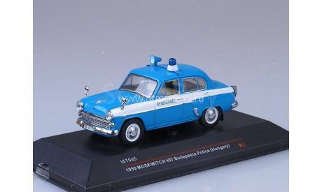 MOSKWITCH 407 1959 Budapeste Police (Hungary), масштабная модель, Москвич, IST Models, scale43