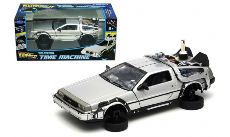 1:24 DeLorean Time Machine Flying Version Back To The Future II, масштабная модель, Welly, scale24