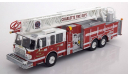 Smeal 105 Rear Mount Ladder, Charlotte Fire Department 1:43 IXO, масштабная модель, scale0