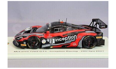 Spark SB453 1/43 McLaren 720S GT3 24H SPA 2021, масштабная модель, scale43
