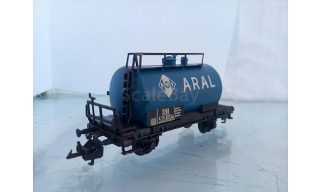Цистерна ТТ с тормозной системой  Aral, железнодорожная модель, 1:120, 1/120