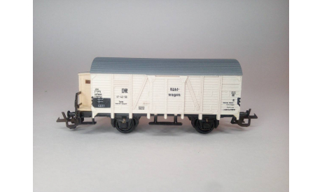 Вагон Kuhlwagen ТТ с тормозной будкой, железнодорожная модель, scale120