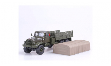 КРАЗ 255Б1 (1967), хаки , зеленые диски НАП, масштабная модель, 1:43, 1/43, Наш Автопром