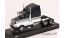 KENWORTH T600a Tractor Truck 3-assi (1986), Black White  IXO, масштабная модель, scale43