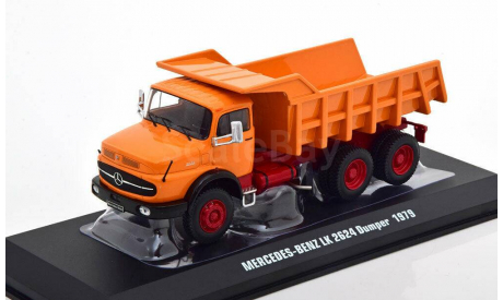 MERCEDES-BENZ LK 2624 Kipper 1979, orange / red  IXO, масштабная модель, scale43