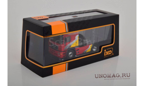 MAN F2000 towing vehicle, red grey yellow  IXO, масштабная модель, scale43