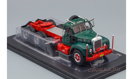 MACK B61 Tractor Truck 3-Assi 1953, green  red   IXO, масштабная модель, scale43