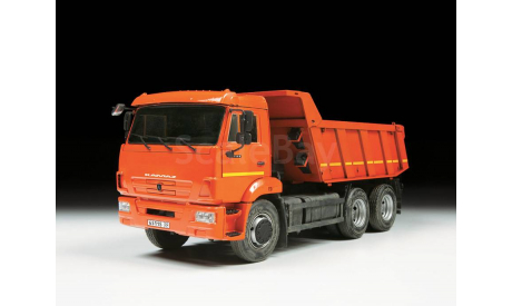 Сборная модель  ’ KAMAZ-65115 самосвал  Звезда  ZVEZDA, масштабная модель, scale35, AVD Models, КамАЗ