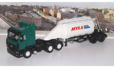 МАЗ-6430  + полуприцеп-муковоз АСП-25 АИСТ, масштабная модель, 1:43, 1/43, Автоистория (АИСТ)