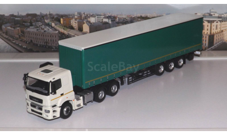 КАМАЗ-65206 с полуприцепом НЕФАЗ-93341      ПАО КАМАЗ, масштабная модель, scale43