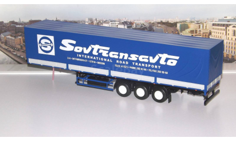 Трёхосный бортовой полуприцеп МАЗ-9758 Совтрансавто  АИСТ, масштабная модель, Автоистория (АИСТ), scale43