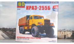 Сборная модель КРАЗ-255Б бортовой с тентом  AVD Models KIT