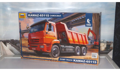 Сборная модель  ’ KAMAZ-65115 самосвал  Звезда  ZVEZDA, масштабная модель, AVD Models, КамАЗ, scale35