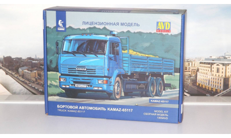 Сборная модель  КАМАЗ-65117 бортовой  AVD Models KIT, масштабная модель, scale43, Автомобиль в деталях (by SSM)