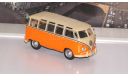 VOLKSWAGEN Samba Bus, бело-оранжевый    Cararama (Hongwell), масштабная модель, scale43