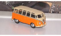 VOLKSWAGEN Samba Bus, бело-оранжевый    Cararama (Hongwell), масштабная модель, scale43