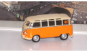 VOLKSWAGEN Samba Bus, бело-оранжевый    Cararama (Hongwell), масштабная модель, scale43