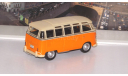 VOLKSWAGEN Samba Bus, бело-оранжевый    Cararama (Hongwell), масштабная модель, scale43