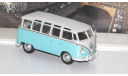 VOLKSWAGEN Samba Bus, бело-голубой    Cararama (Hongwell), масштабная модель, scale43