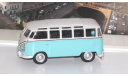 VOLKSWAGEN Samba Bus, бело-голубой    Cararama (Hongwell), масштабная модель, scale43